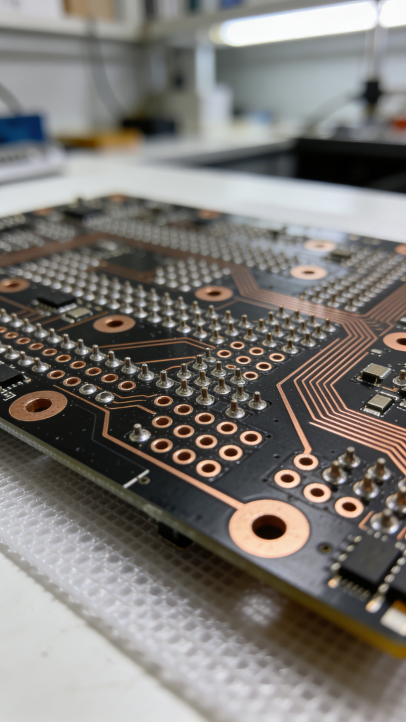 PCB via manufacturing process drilling plating inspection