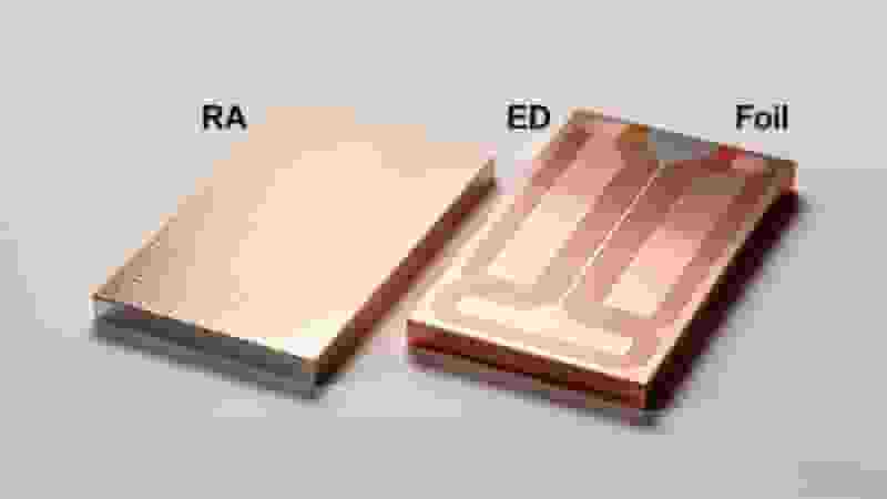 RA and ED copper foil for flexible circuit board conductors