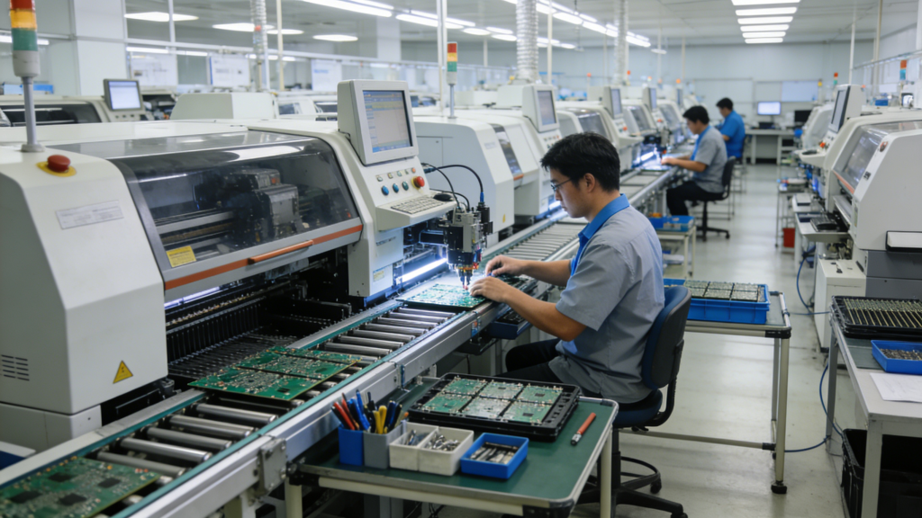Quick Turn PCB Assembly Overview SMT Production Line