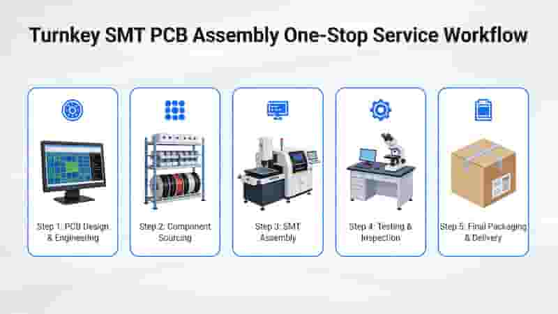 Turnkey SMT PCB Assembly One Stop Service