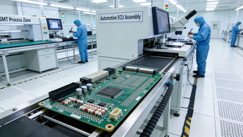 Rigid PCB industrial application networking automotive ECU