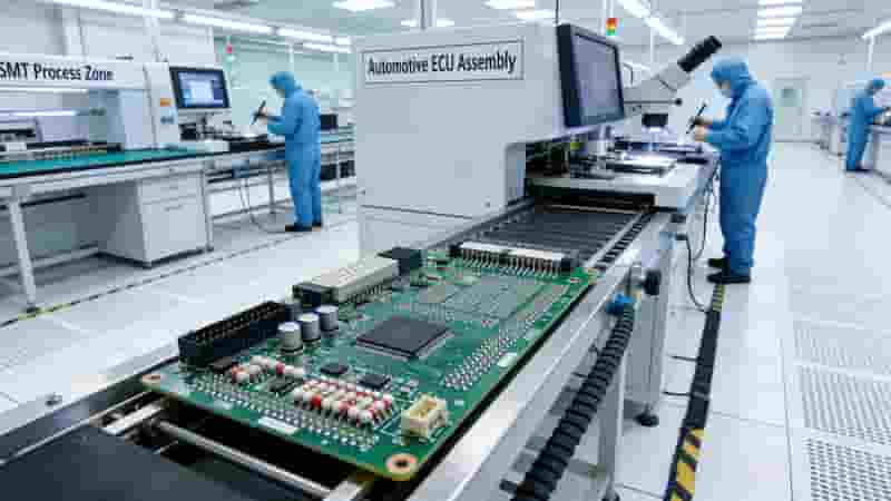 Rigid PCB industrial application networking automotive ECU