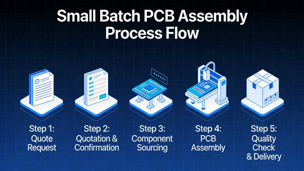 Small Batch PCB Assembly Process Flow Chart