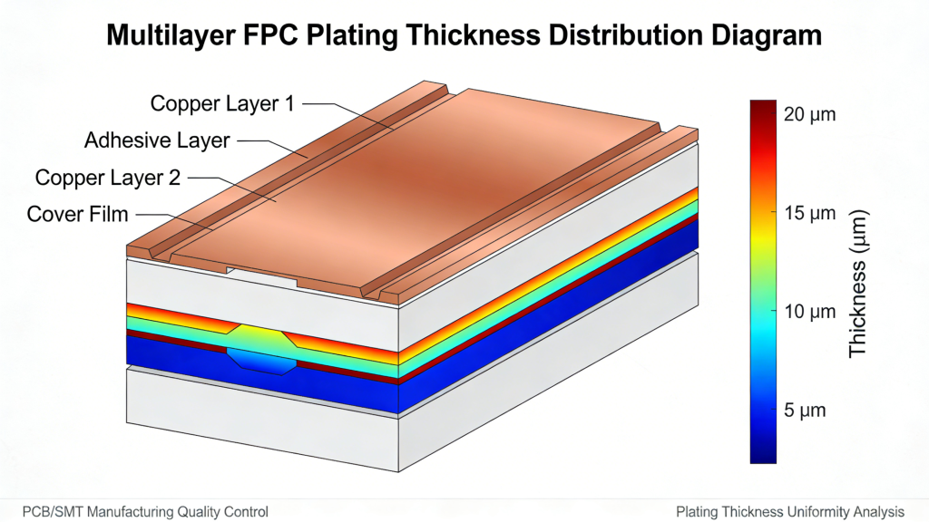 Multilayer Flexible PCB Structure Diagram