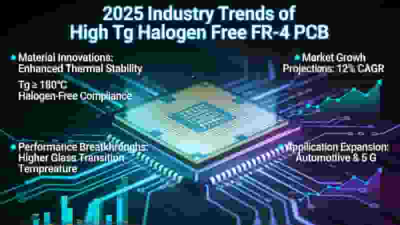FR-4 PCB 2025 trends high Tg halogen free multilayer