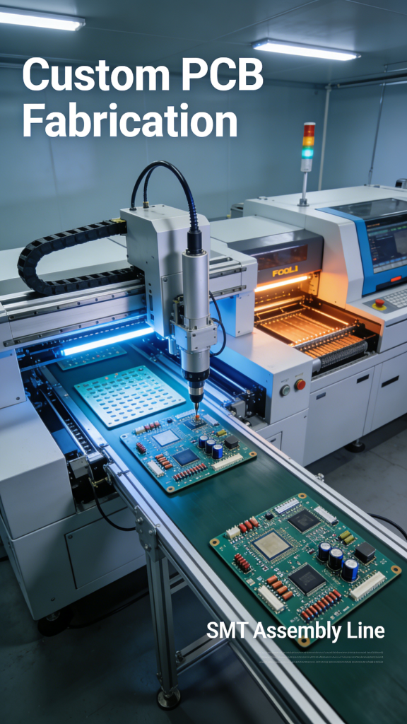 SMT PCB Assembly Line for Custom PCB Fabrication