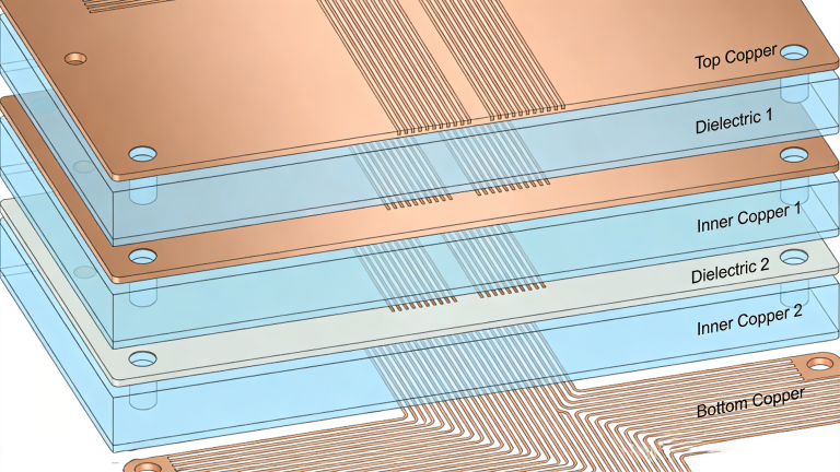 4 Layer and 6 Layer Multilayer Flex PCB Stack Up Design