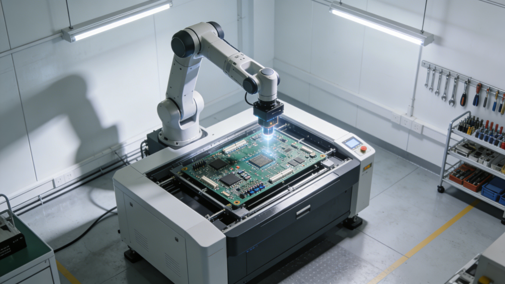 AOI inspection system for PCB assembly quality control
