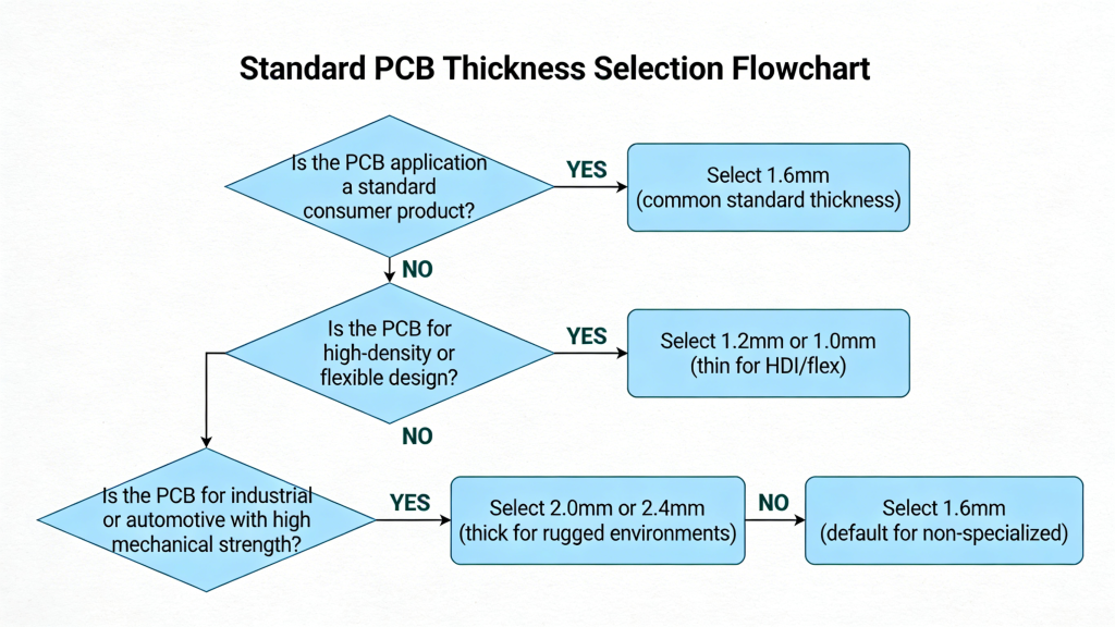 Standard PCB Thickness Selection Guide for Engineers