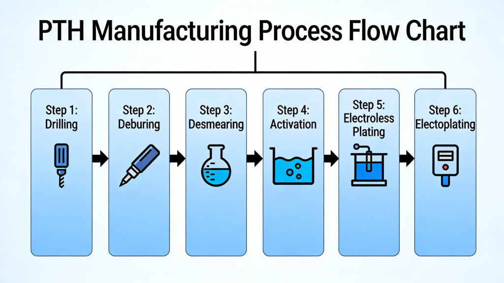 PTH design rules hole size spacing aspect ratio PCB