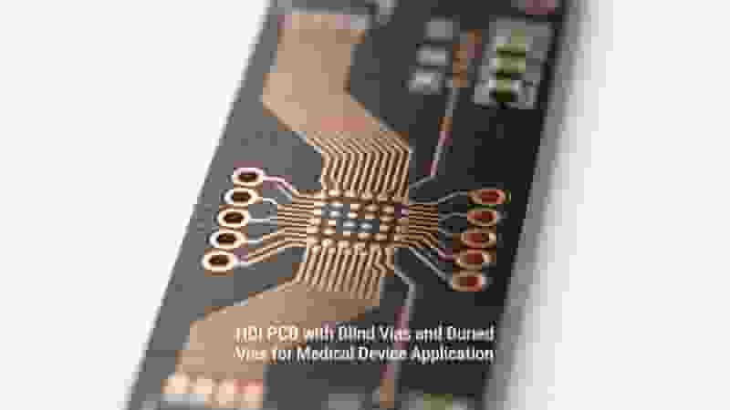 HDI PCB Using Blind Vias and Buried Vias for Miniaturization
