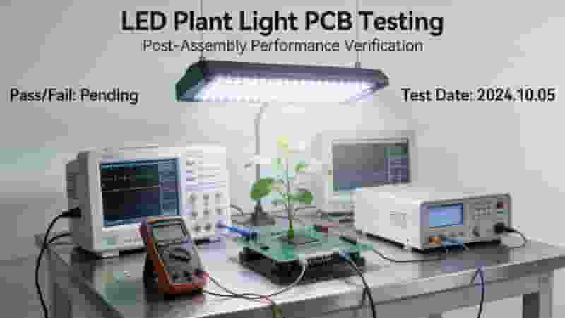 LED Grow Light PCB Assembly SMT and Testing Process