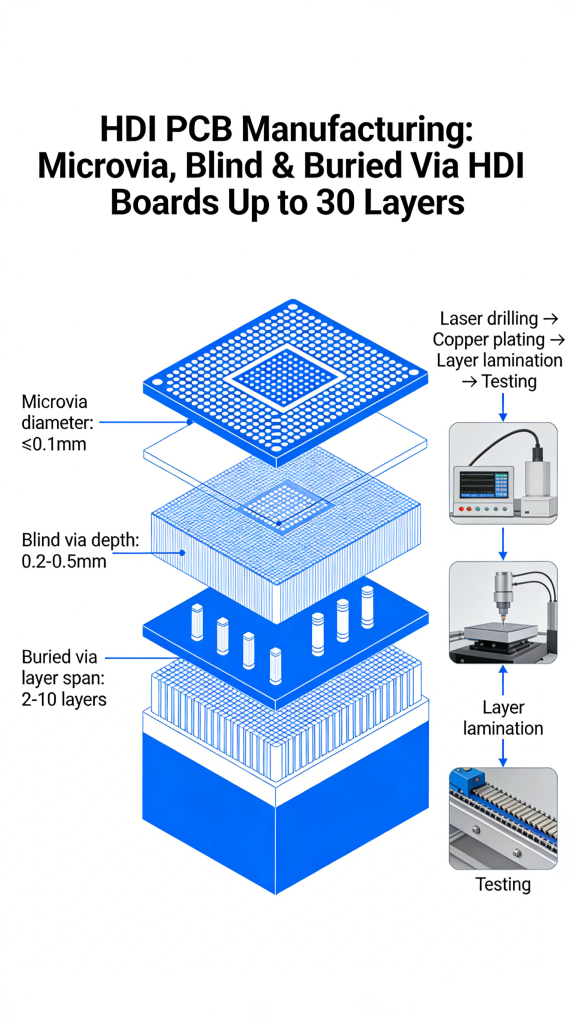 1+N+1 HDI PCB Stackup
