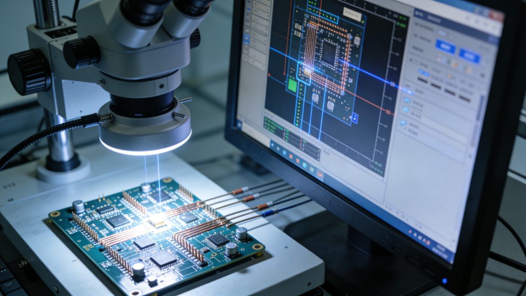 THT PCB assembly quality inspection AOI vision system