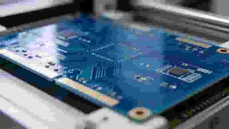 PCB board after dry film lamination process