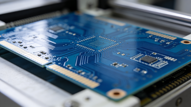 PCB board after dry film lamination process