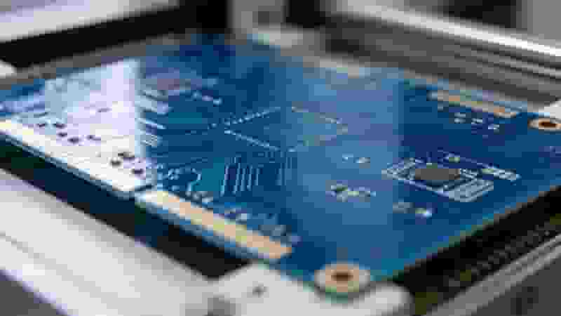 PCB board after dry film lamination process