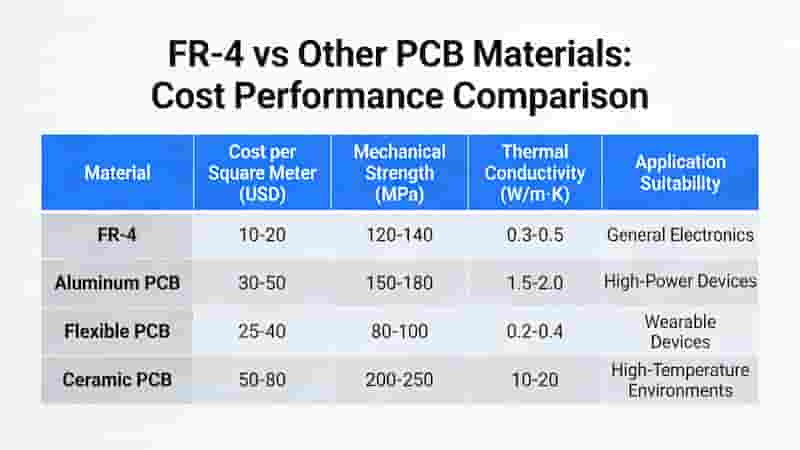 FR-4 vs Other PCB Materials:Cost Performance Comparison
