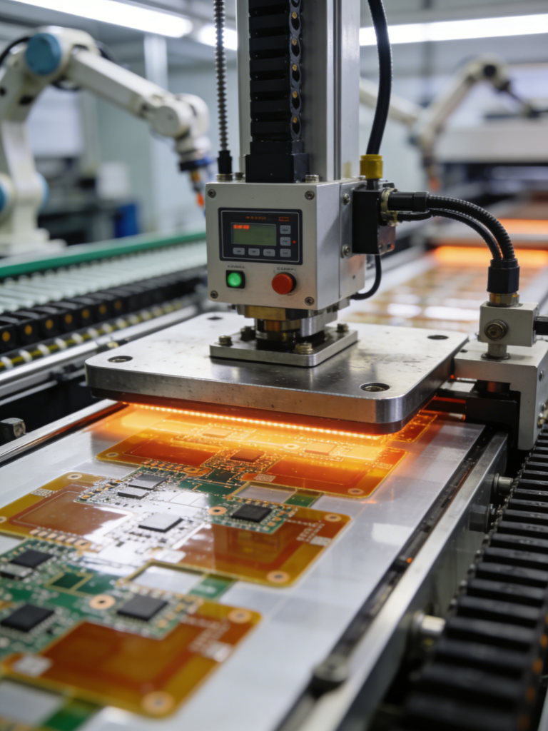 Flexible PCB Coverlay Lamination Process