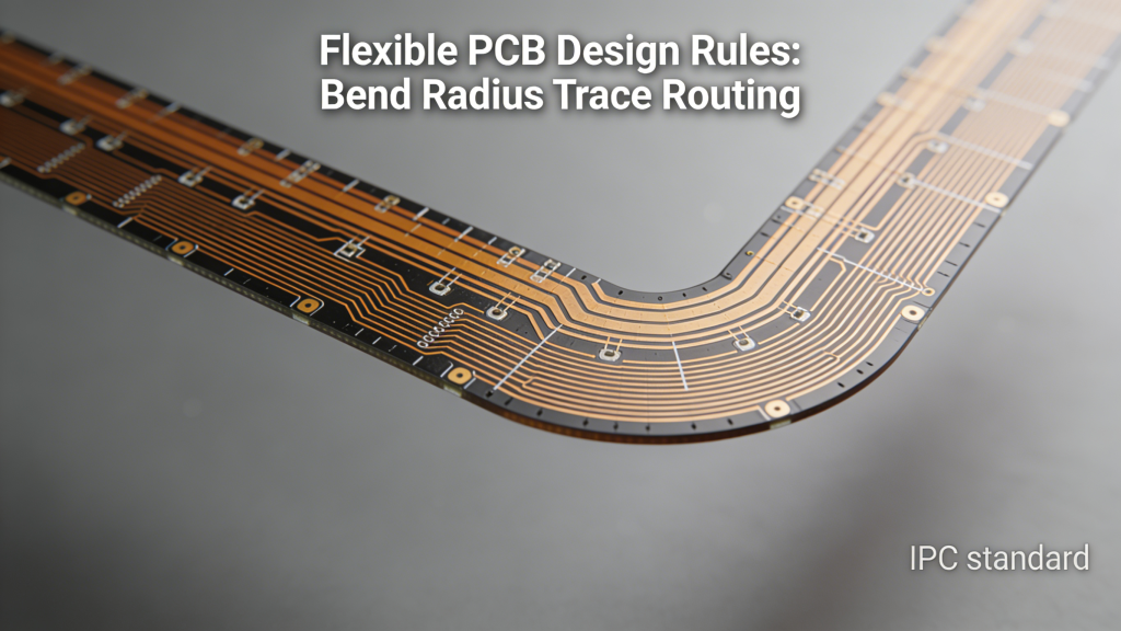 Flexible PCB design rules bend radius trace routing IPC standard