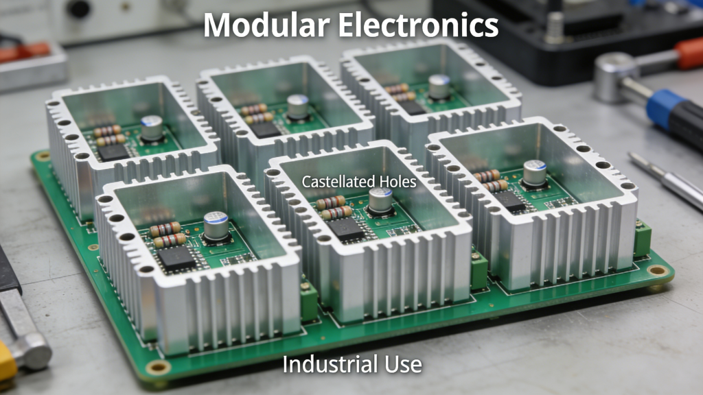 Castellated Holes PCB Application Modular Electronics
