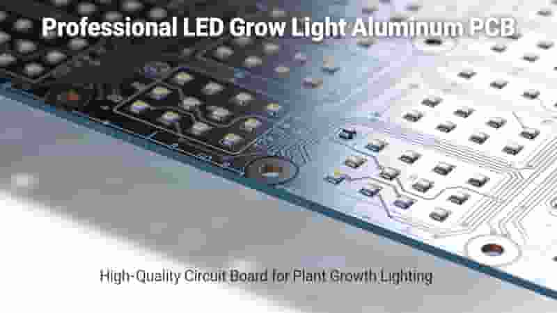 LED Grow Light PCB Aluminum Core Circuit Board for Horticulture Lighting