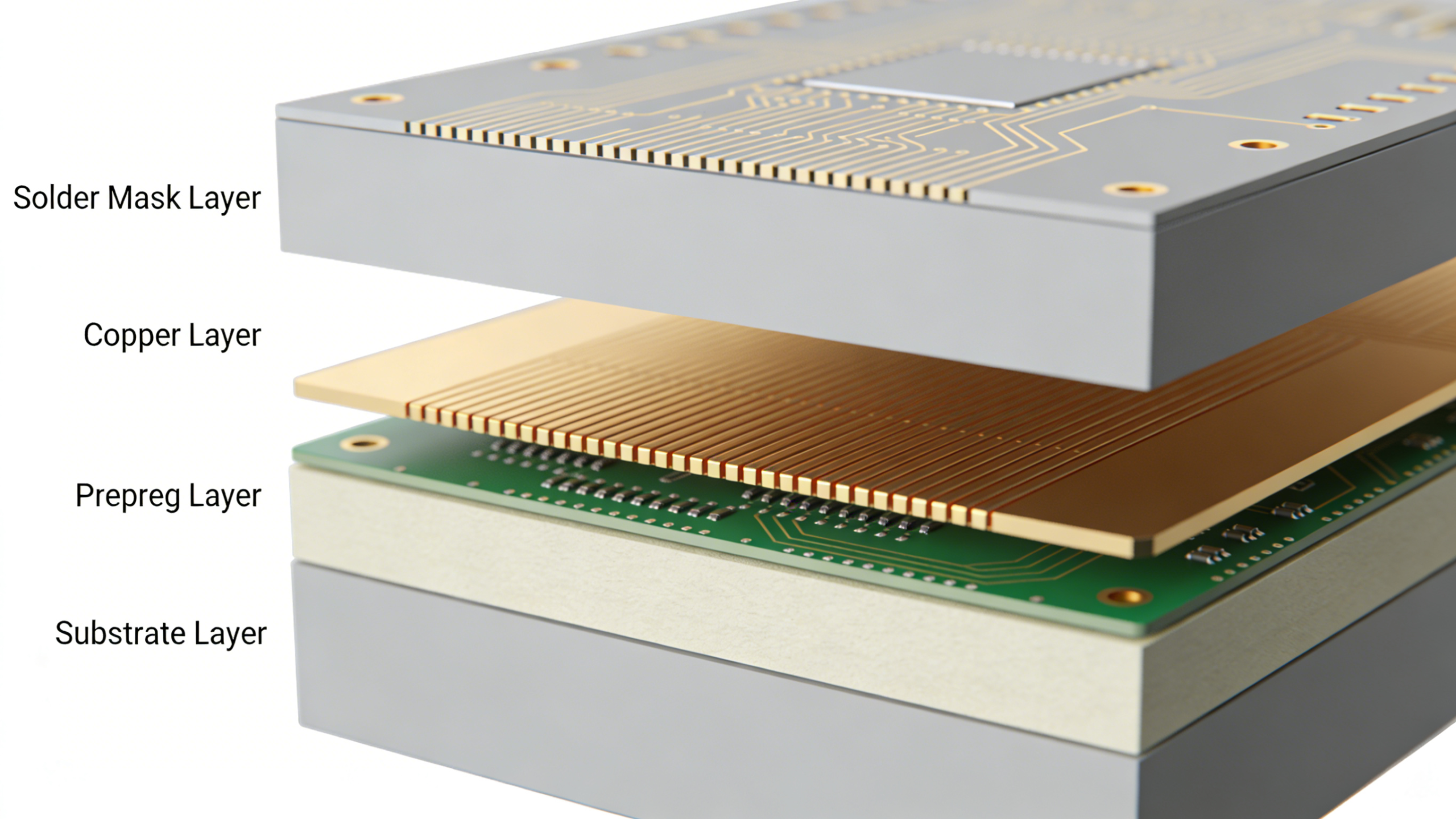 PCB Layer Count Structure Thickness Diagram