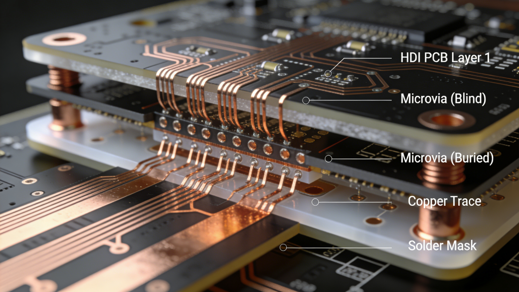 HDI PCB Layout Structure and Microvia Design