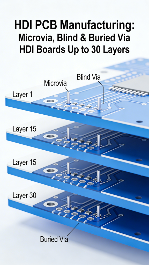 Any-Layer (ELIC) HDI PCB