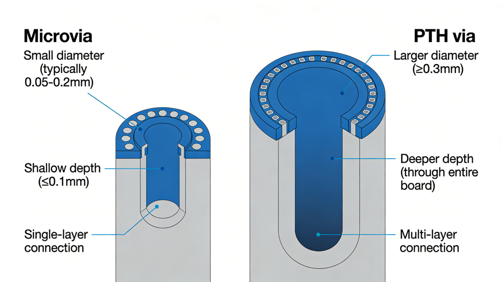 Stacked and Staggered Microvias PCB HDI Design