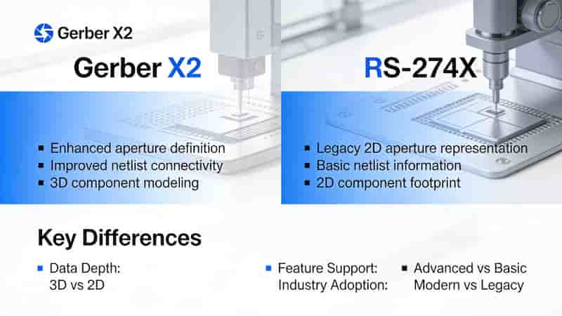 Gerber X2 vs RS-274X Comparison for PCB Manufacturing